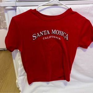 Red santa Mónica top